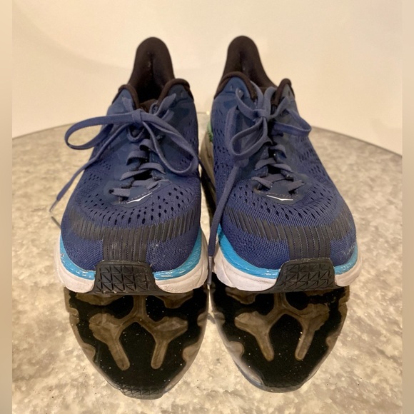 Hoka One Clifton 7 Running Sneaker Navy Blue Men’s size US 9.5 - Picture 4 of 10